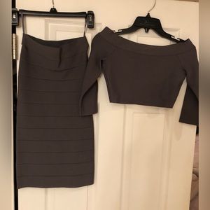 Two piece, gray  set